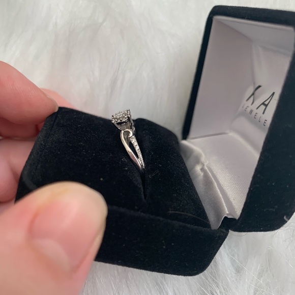 🆕Diamond engagement ring round cut 10k white gold - Picture 3 of 8